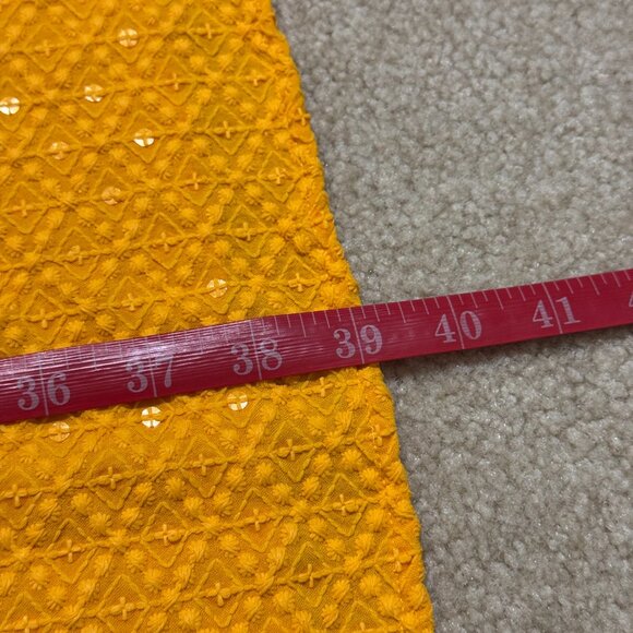 [NEW] Indian Pakistani Men Kurta Top Yellow Small - Picture 6 of 9